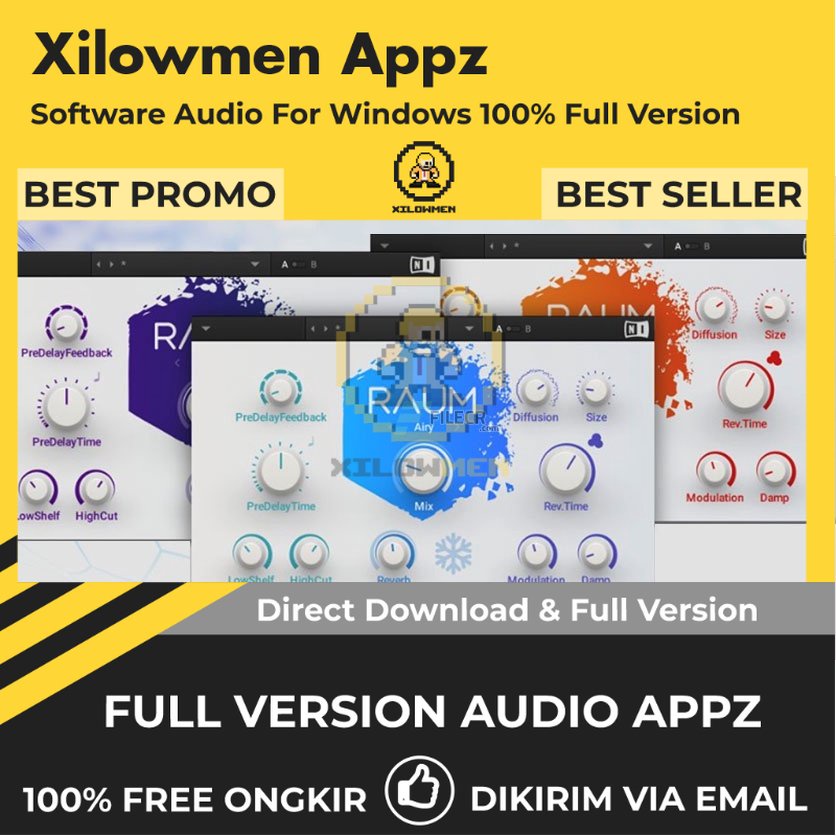 [Full Version] Native Instruments Raum Pro Lifetime Audio Software WIN OS - Plugin reverb untuk produksi musik