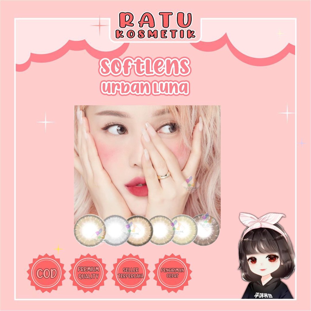 ❤ RATU ❤ Softlens Top Gel Luna | Normal Dia 14.5mm | Soflens Topgel Luna Natural