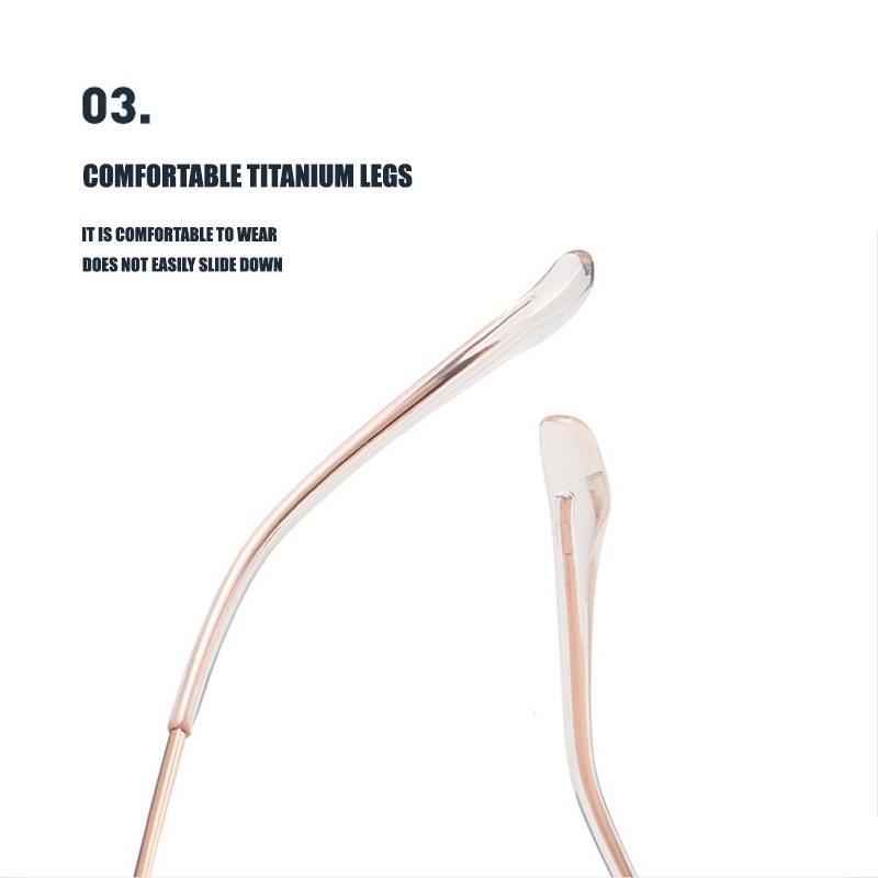 Kacamata Titanium High Quality Frame Poligonal Untuk Pria Dan Wanita