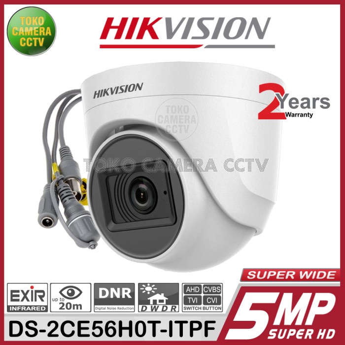 KAMERA CCTV INDOOR 5MP HIKVISION SUPER WIDE