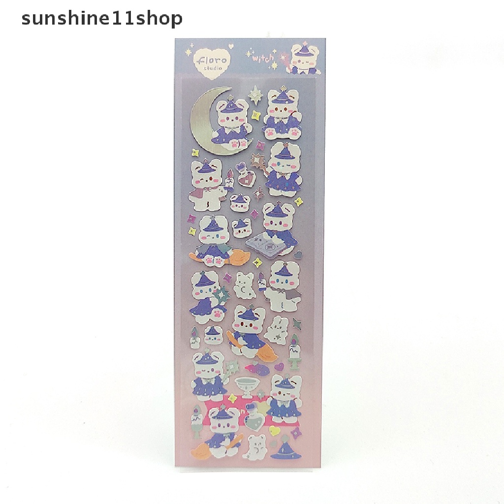 Sho Cute Bunny Stiker Dekorasi Bingkai Foto Idol Card Scrapbooking Diary DIY Akun Tangan Kawaii Alat Tulis Sekolah Pekerjaan Tangan Hadiah N