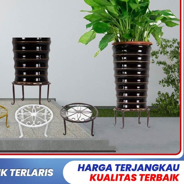 ☇ Goland Standing Pot Besi  Alas Pot Bunga Besi Pot Tanaman  Murah ➺