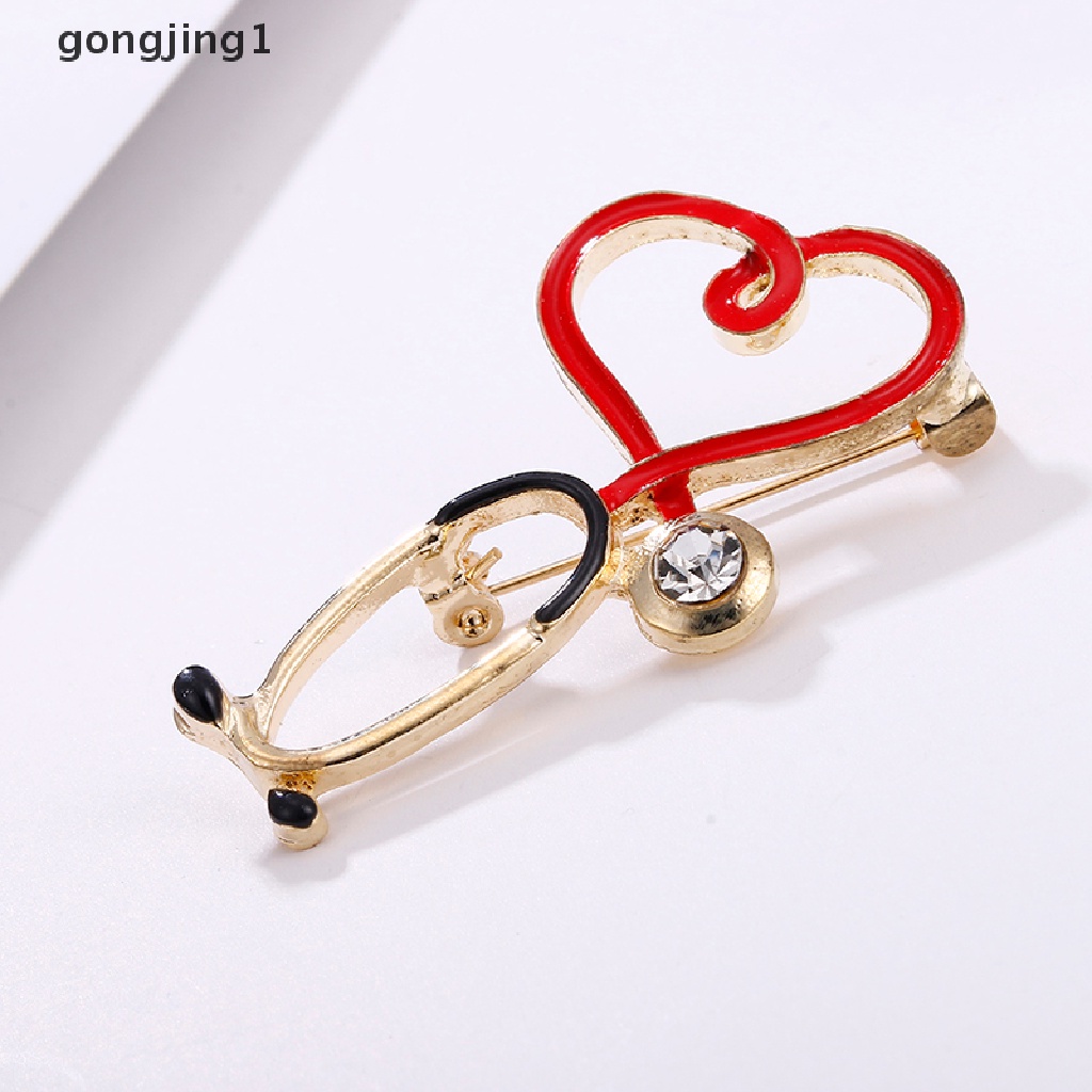 GGG Fashion Love Heart Enamel Brooch Badge Pin Lapel Jewelry Decorations ID