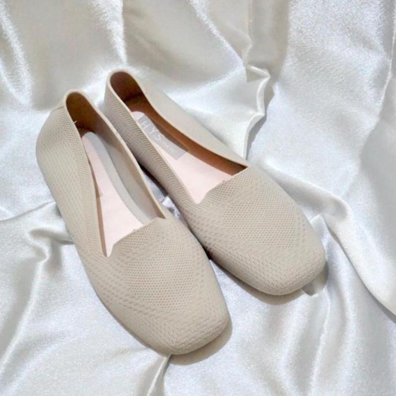 36-41 SEPATU KERJA CASUAL KARET JELLY FLATSHOES KARET JELLY