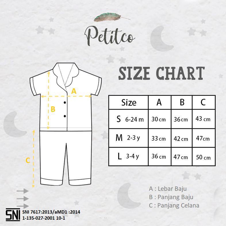 PETITCO GINGHAM COLLECTION - PIYAMA ANAK