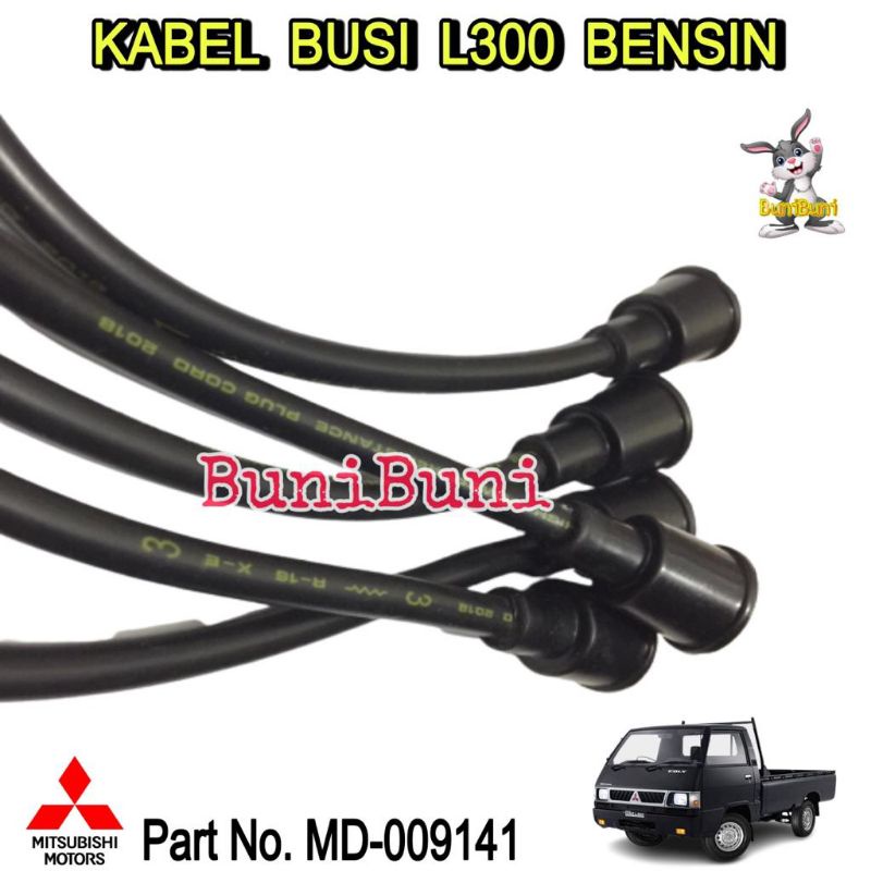 KABEL BUSI Untuk Mobil Mitsubishi L300 L 300 Bensin Dan KUDA Bensin - 1 SET