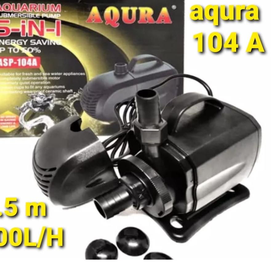 AQURA 104 A POWER HEAD POMPA KOLAM IKAN HIAS . . . . . .