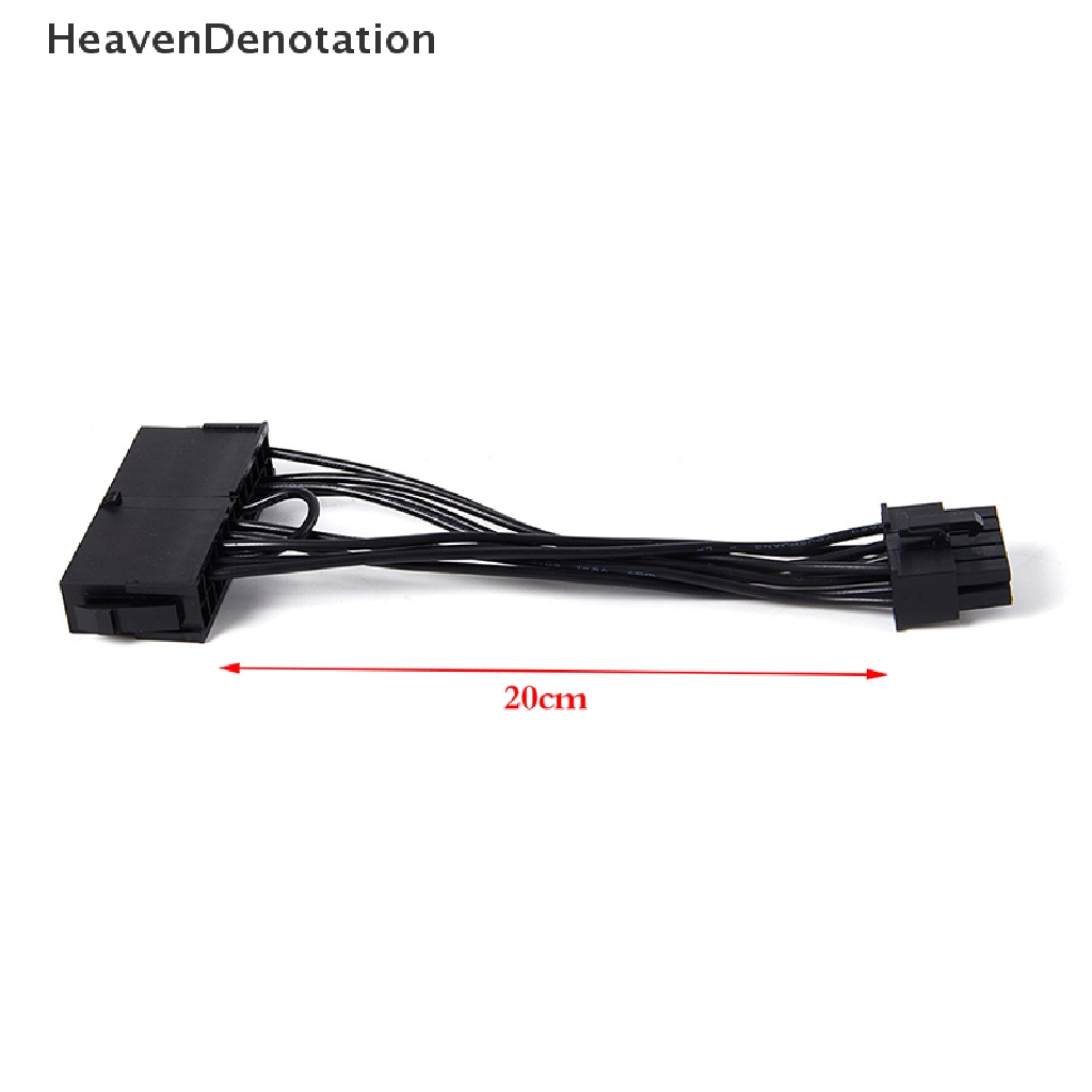 [HeavenDenotation] 24pin Ke 10pin ATX PSU Adaptor Daya Utama Kabel Power Supply 18AWG Kawat HDV