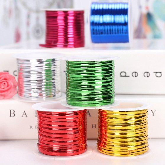 

Sale Gift Tie 50 Yard / Twist Tie / Kawat untuk Bingkisan / Kawat Kado Pita Kawat souvenir Ulang