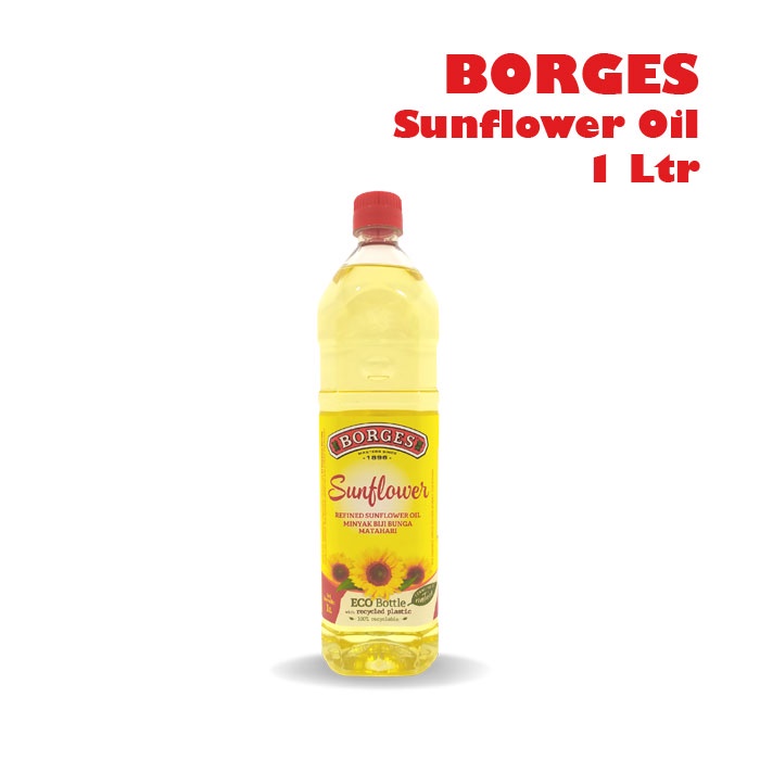 BORGES Minyak Bunga Matahari 1 L / Borges Sunflower Oil 1 liter