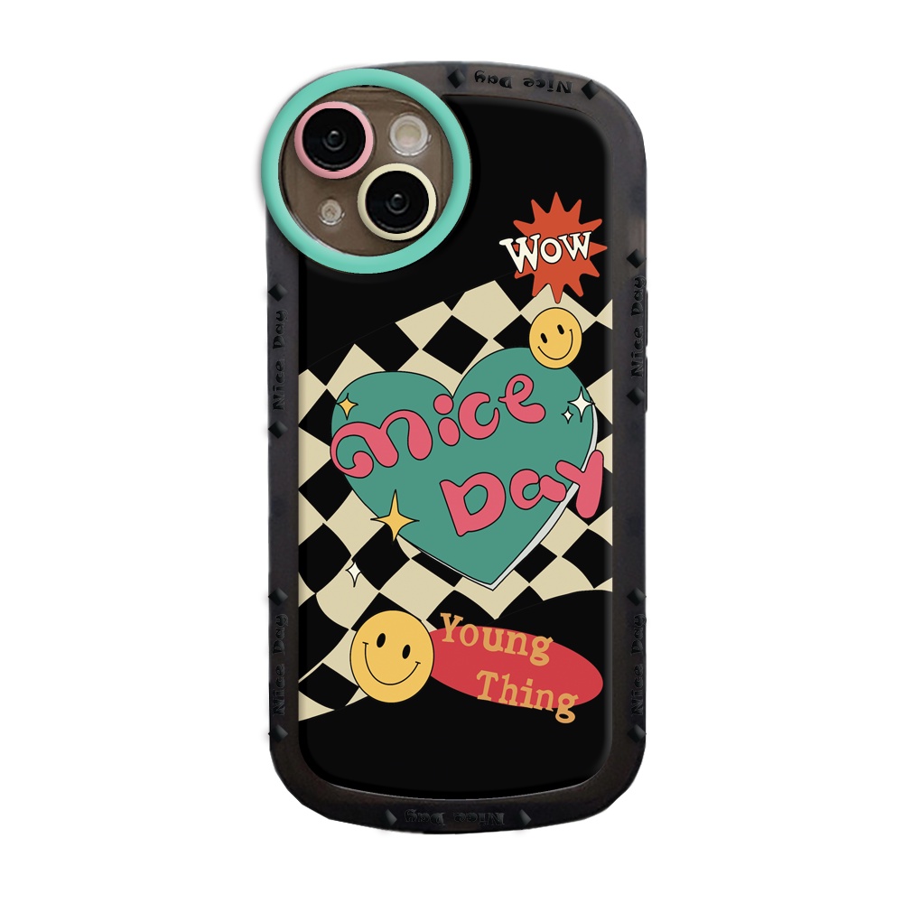 Redmi Note11 Pro Note 11S Redmi 10C 10A 9C 9T 9A 10 Note 10S Note9S Note8 Pro Note7 Poco M5S M3 Pro X3 NFC Shockproof Graffiti Nice Day Love Heart Soft Clear Casing Ponsel Pasangan BY