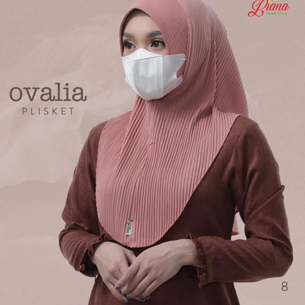 CHEKOUT Jilbab Instan Ovalia Plisket Ori Liana Hijab