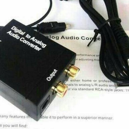 ◊ Conveter audio digital to analog + kabel optik ➫