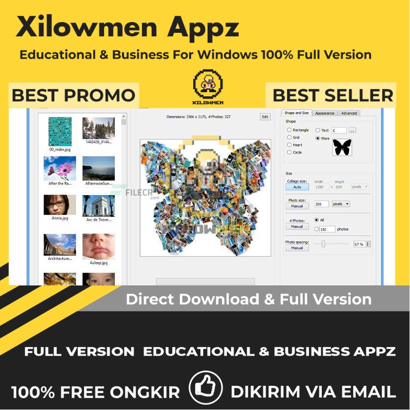 [Full Version] Shape Collage Pro Design Graphics Lifetime - Alat pembuat kolase untuk menggabungkan foto menjadi kolase kreatif