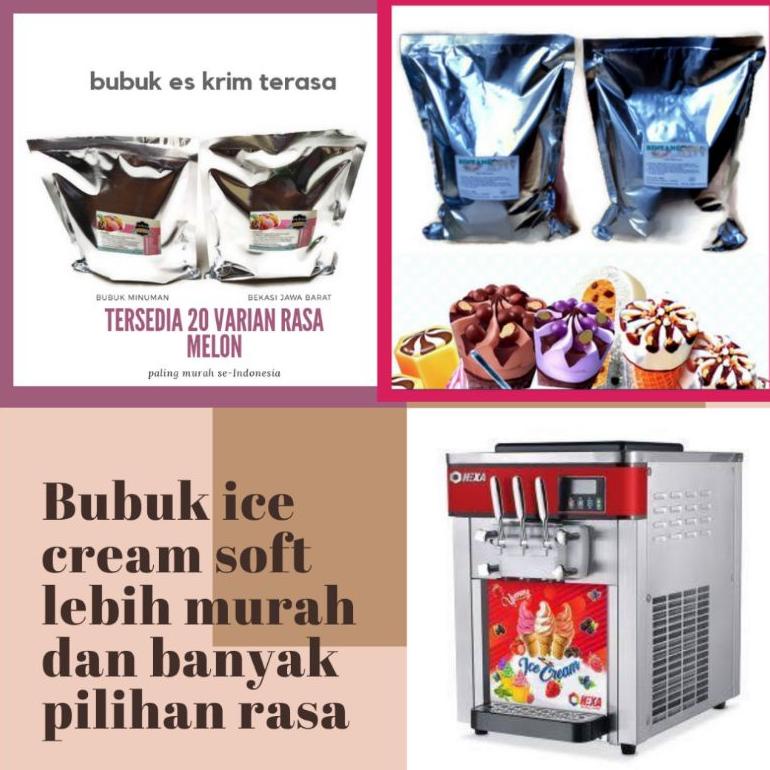 ✔️  BUBUK ES KRIM 500 GR / SERBUK ES KRIM MIXUE/ BUBUK ICE CREAM SOFT DAN HARD / SERBUK ICE CRRAM / 