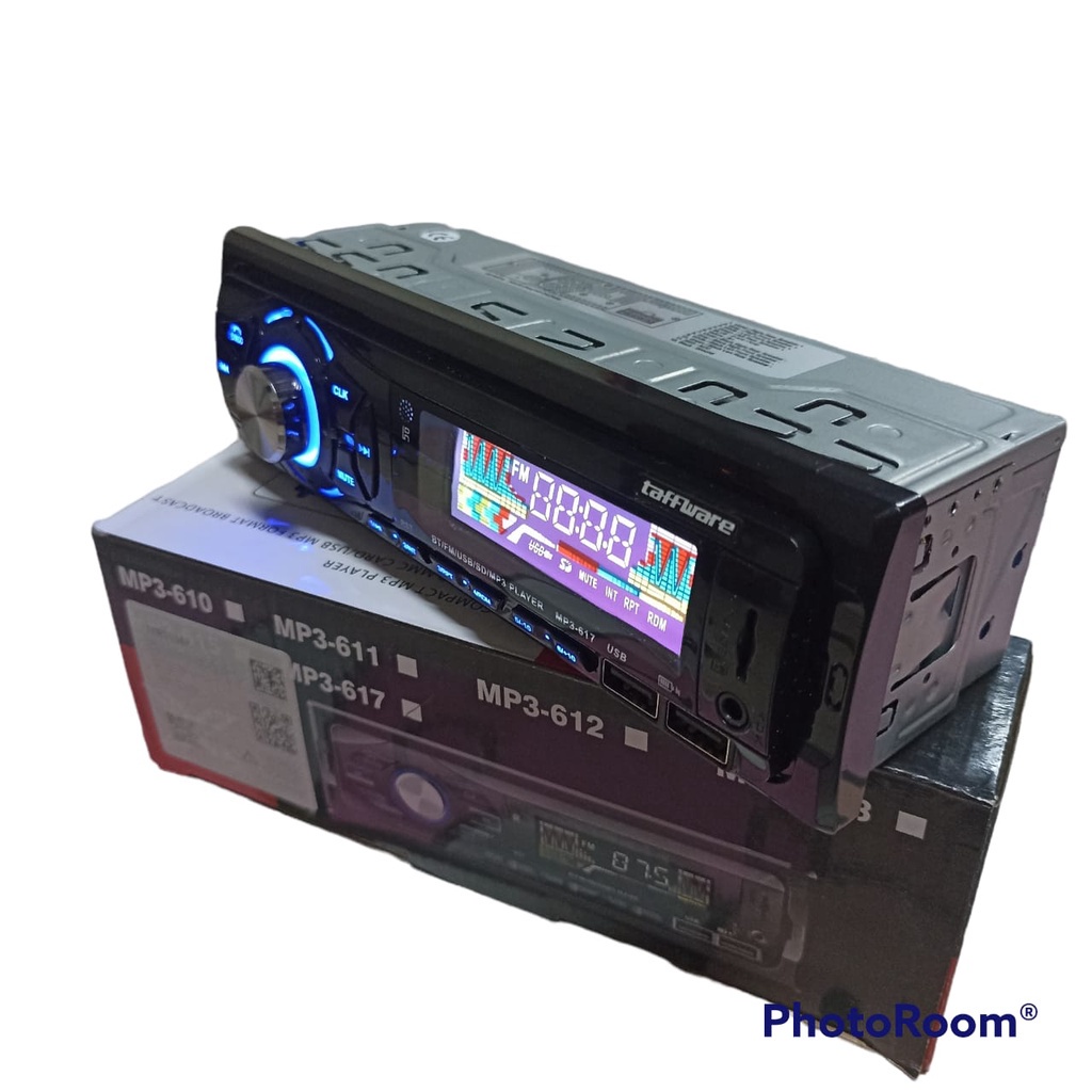 Tape Mobil tip Audio tipe head unit single din MP3 Player Bluetooth receiver power Radio USB murah