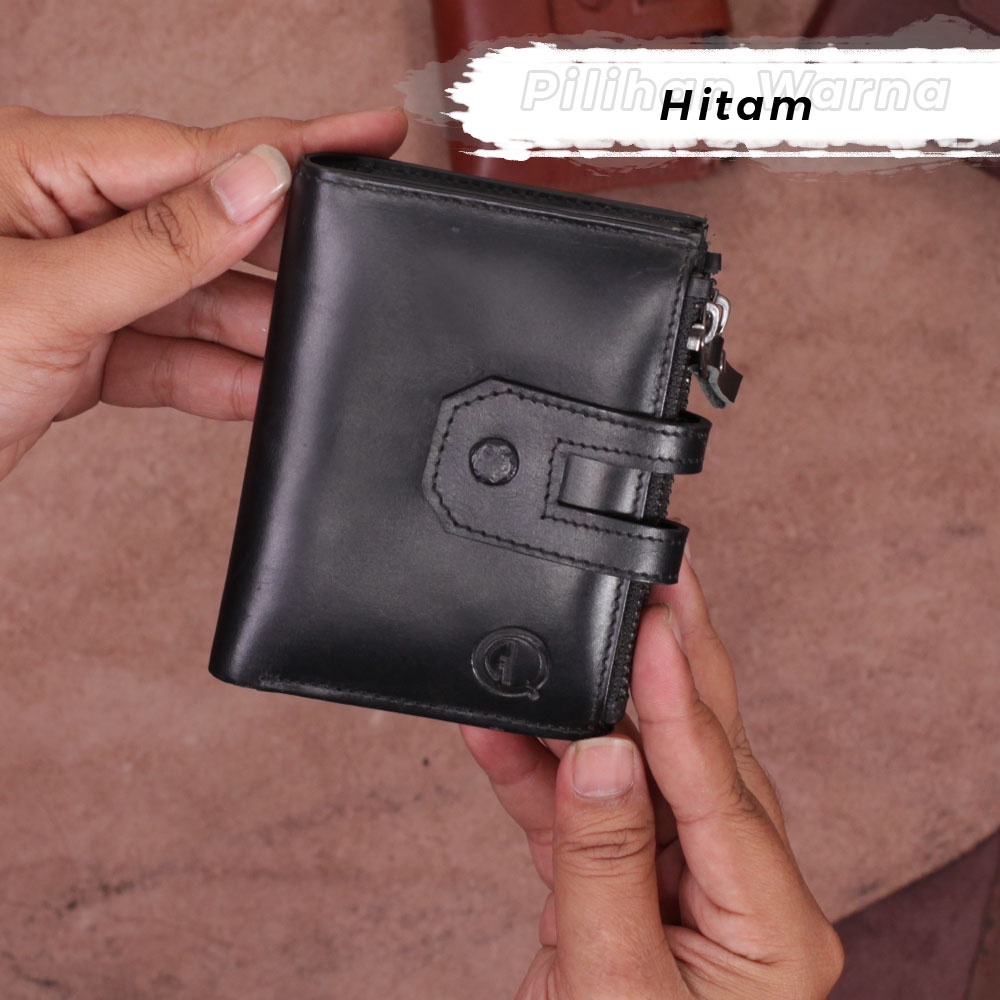 Dompet Kulit Pria Dompet Slot Kartu Pria Lipat D004