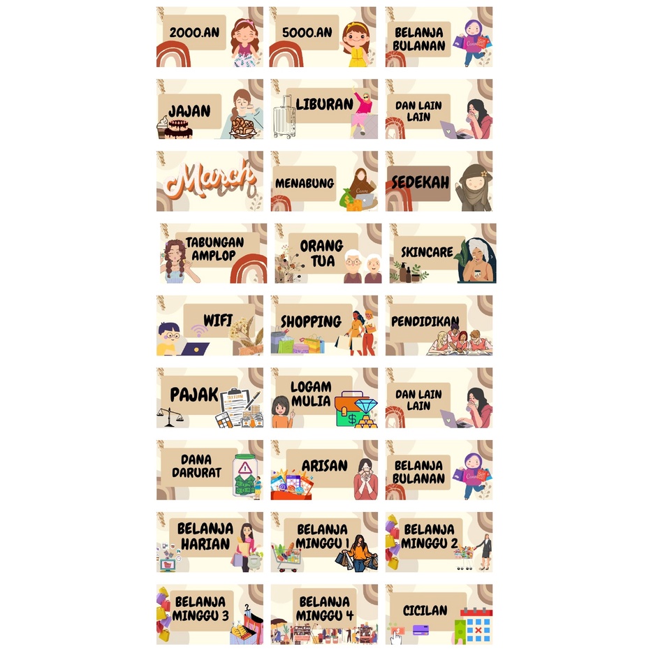 

STICKER BUDGETING DOMPET KEUANGAN PART 1//STIKER KEUANGAN
