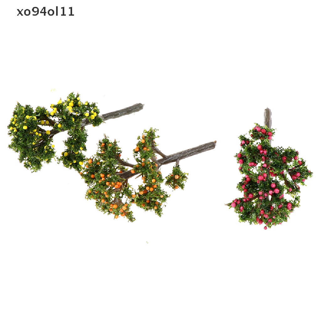 Xo 1Pc Ornamen Taman Mini Miniatur Resin Pohon Buah Kerajinan Peri Dekorasi Taman OL