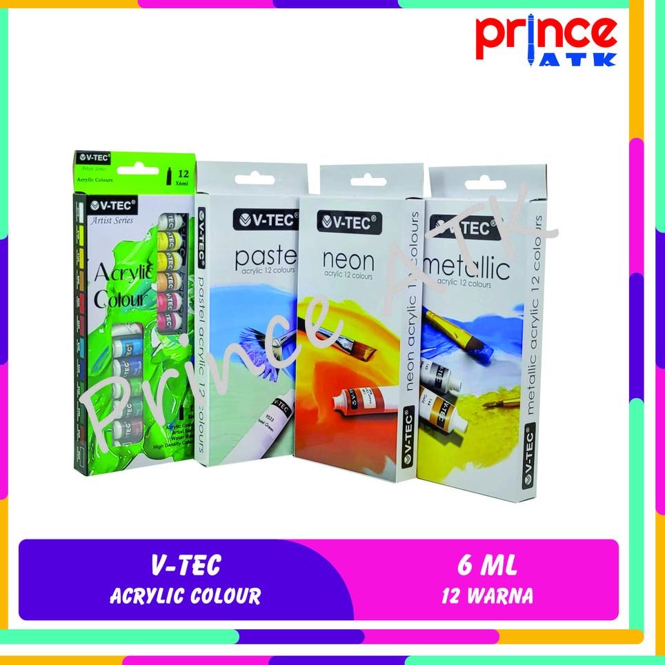 

M94 V-TEC ACRYLIC COLOUR / CAT AKRILIK V-TEC 6 ML 12 WARNA VT-612 WOW BANGET ㅪ