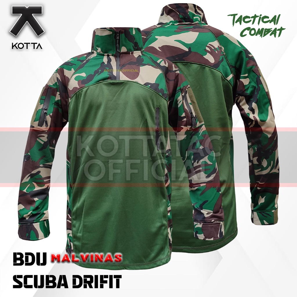 KAOS SCUBA COMBAT DRYFIT MALVINAS - KAOS LORENG DRYFIT - KAOS TACTICAL BDU LORENG - KAOS LORENG PREMIUM -  KAOS LORENG LENGAN PANJANG - KAOS TACTICAL LORENG