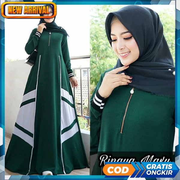 Baju Gamis Syar I Terbaru Drees Kekinian Murah Bsju Games Lebaran Pakaian Wanita Syari Gmis Syar'I C