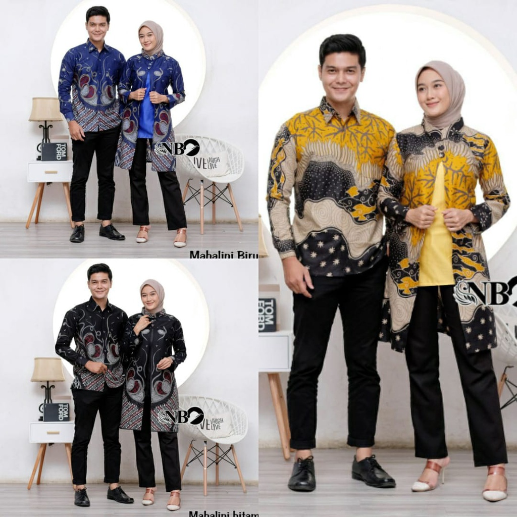 Atasan Tunik Bolero Batik Couple Kemeja Batik Pria Lengan Panjang Best Seller Kain Katun Batik Jumbo