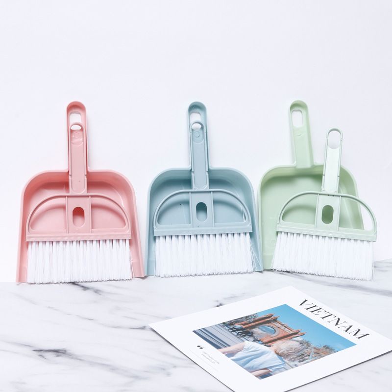 Sapu Mini Dustpan Set Sisir Pembersih Bulu Kucing/Anjing