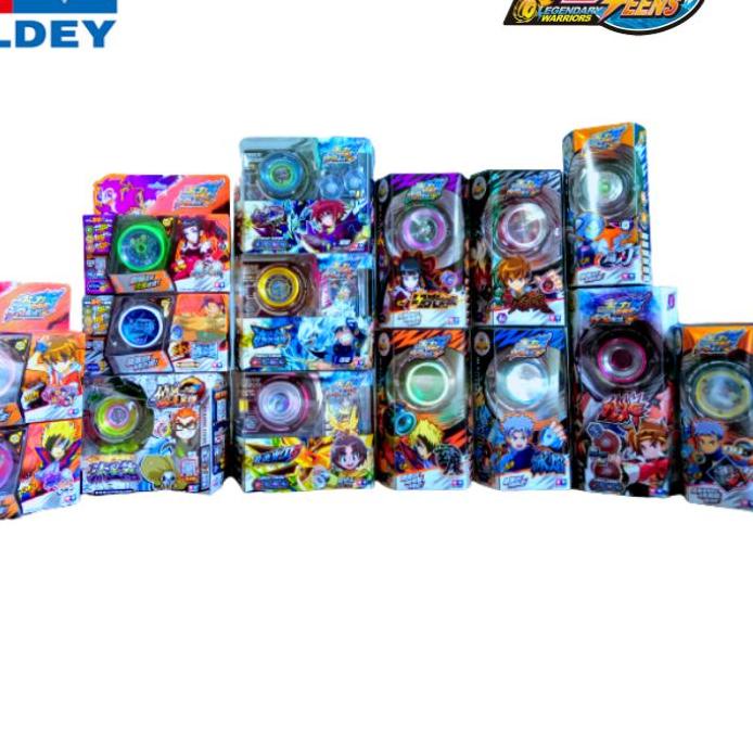 Bisa Cod - Mainan Yoyo Auldey Blazing Teen Fierce Beacon Flame Soul Frozen Blaze Iron Long Feather B
