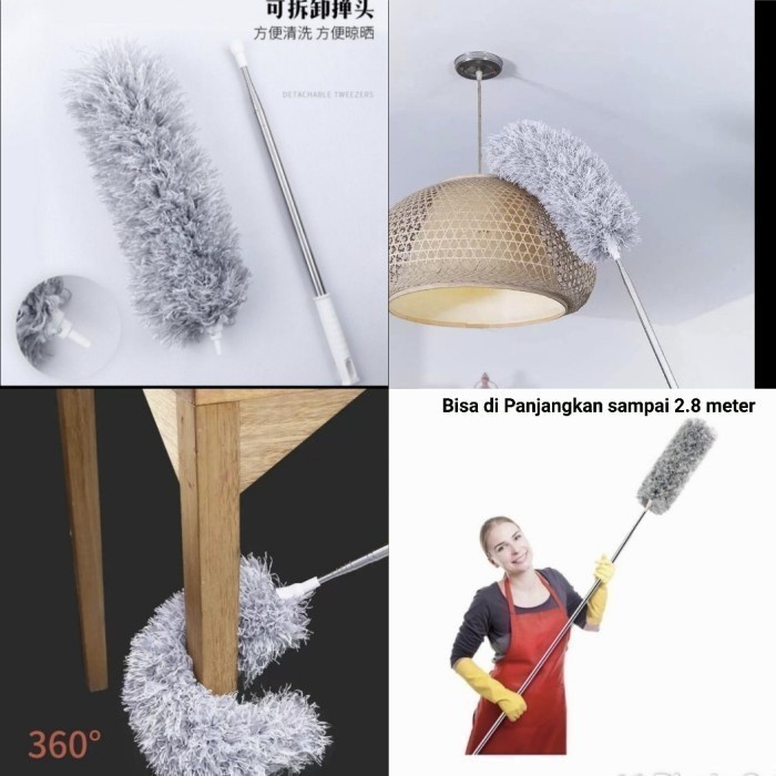 FMFIT Alat Pembersih Tiang Atap dan Langit Rumah dari Debu dan Sarang Laba