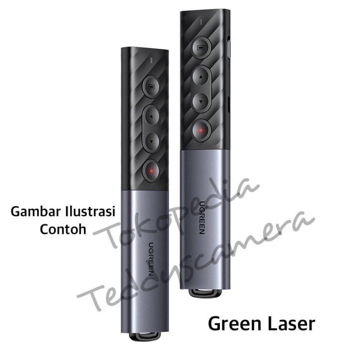 

[[JNT COD]] Ugreen Green LASER POINTER 2in1 WIRELESS POINTER USB+Type C Rechargeab