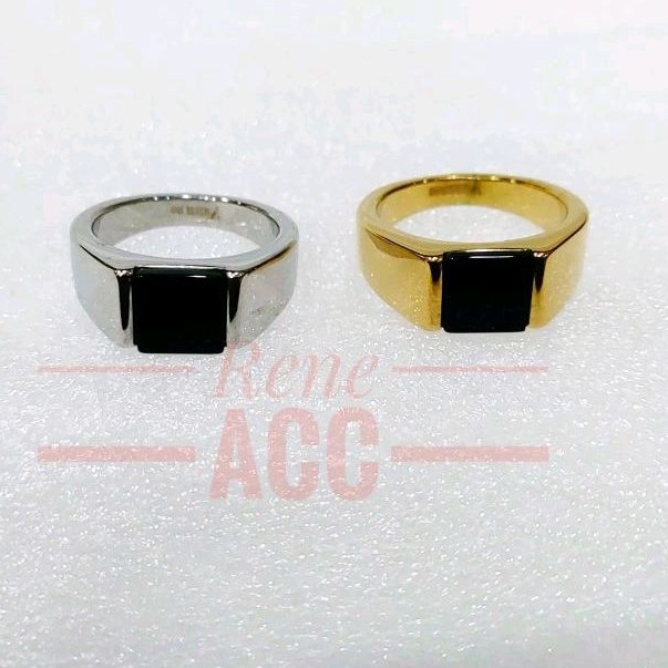 Cincin Onyx GANDALF Titanium Super Mewah