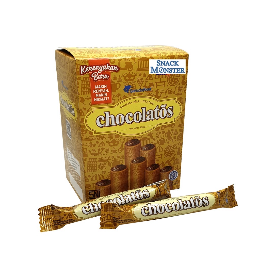 

Chocolatos Classic Wafer Roll - Netto 24 bks x 8.5 gr