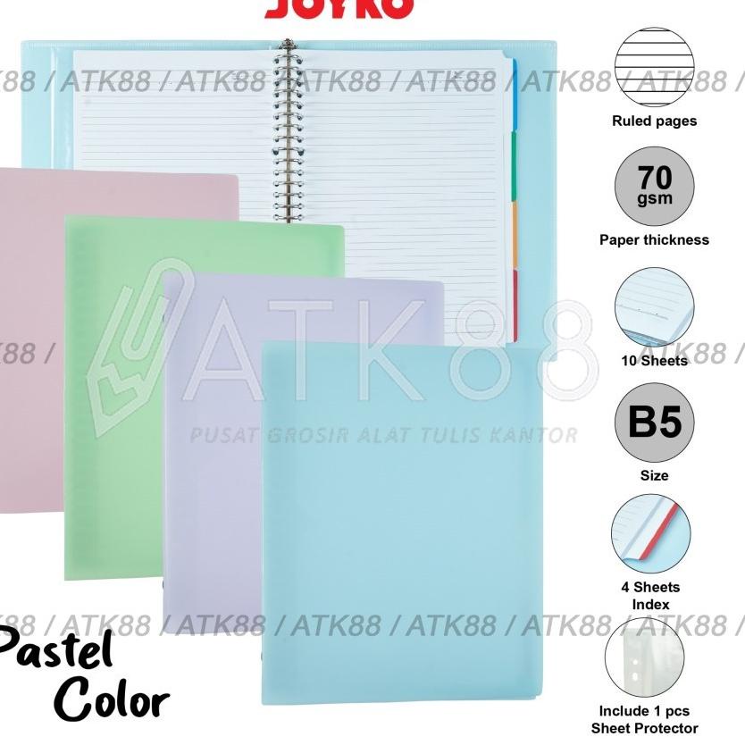 

Paling Murah Binder Note Pastel Joyko B5 MHPT-143