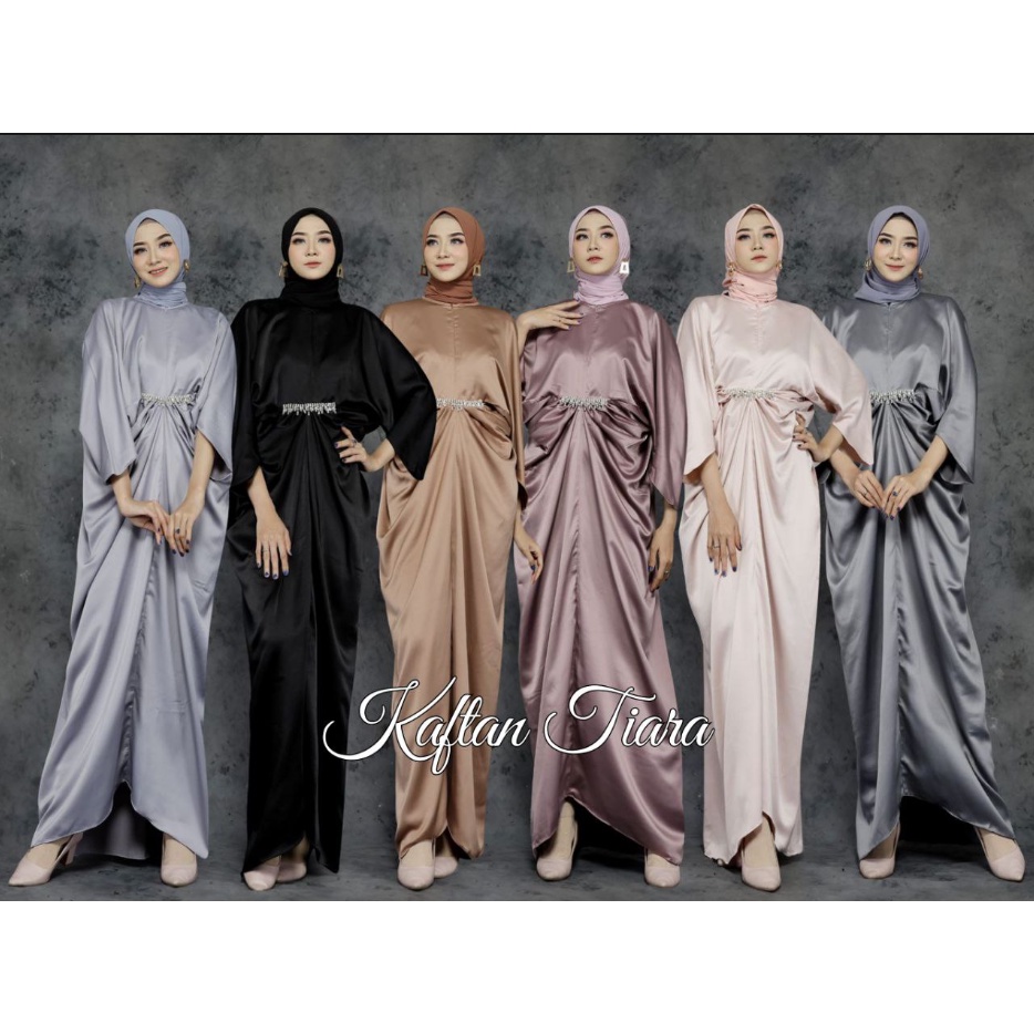Ready Kaftan Tiara/ Gamis Wanita/ Kaftan Mewah/ Kaftan Elegan/ Kaftan Syar'i