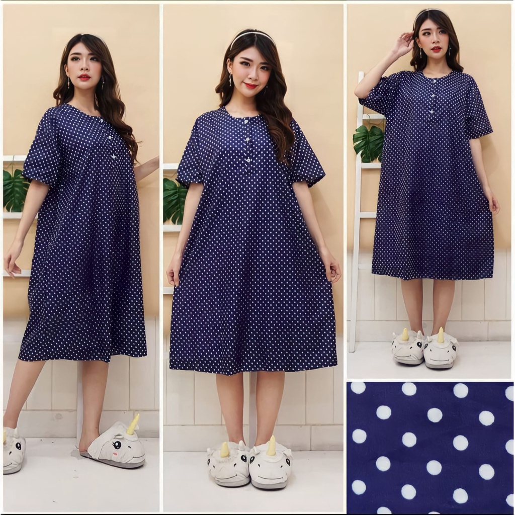 Daster Karakter Dress Bali Kekinian Busui Friendly Baju tidur Wanita