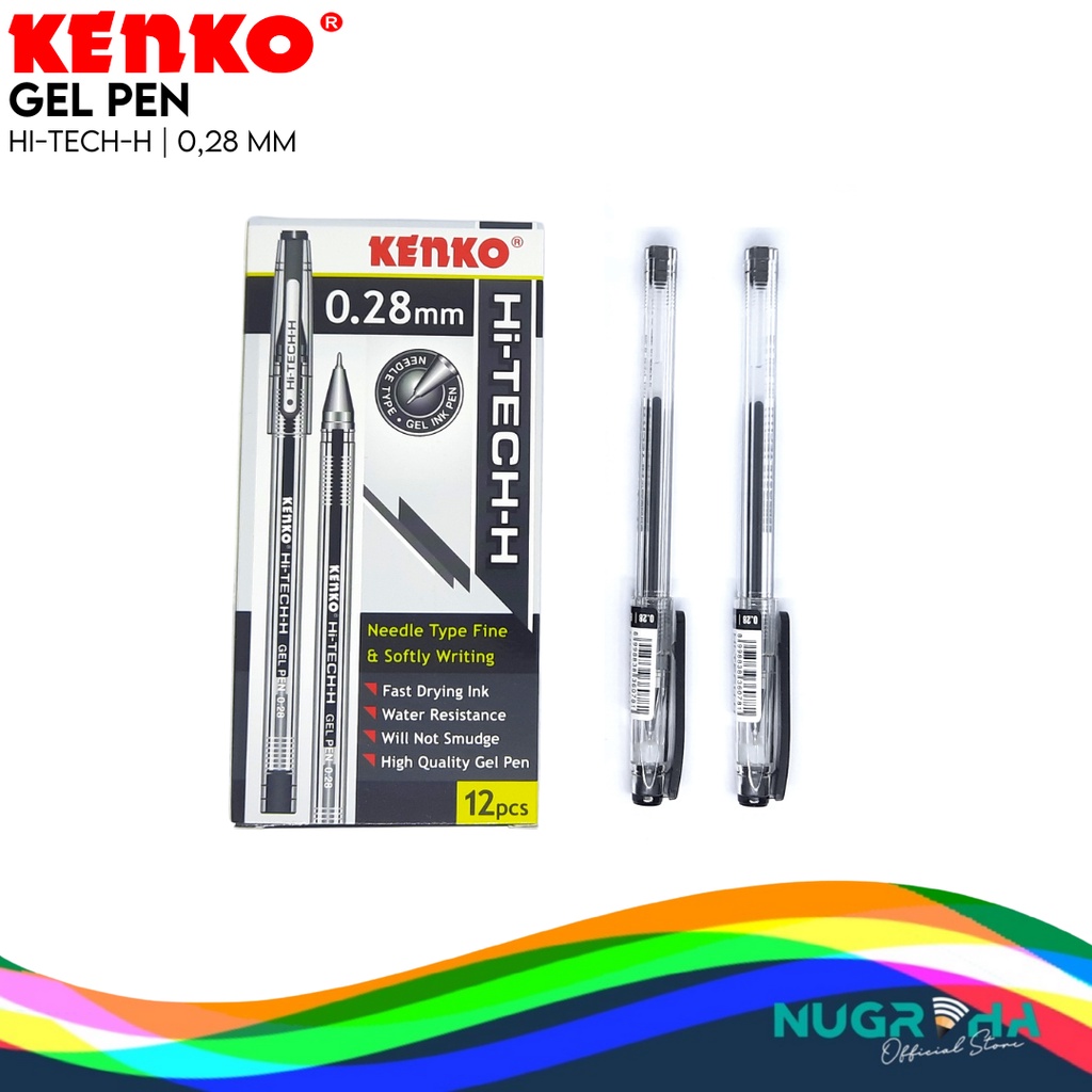 

Kenko Pulpen Hi Tec 0,28mm Black Hitam Biru / Hi-Tec-H Hi Tech