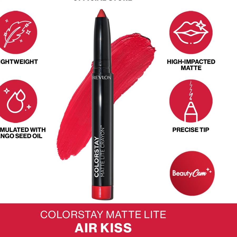 ♞ Revlon Colorstay Matte Lite Crayon (Full-Coverage Matte Lip Color Crayon) ❉