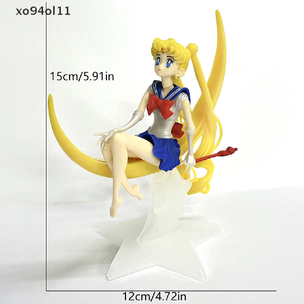 Xo Anime Sailor Moon PVC Boneka Mainan Anak Dekorasi Action Model Ornamen Mobil OL