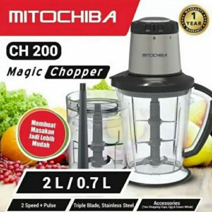 MITOCHIBA FOOD CHOPPER BLENDER CH 200 CH200 2L ORIGINAL