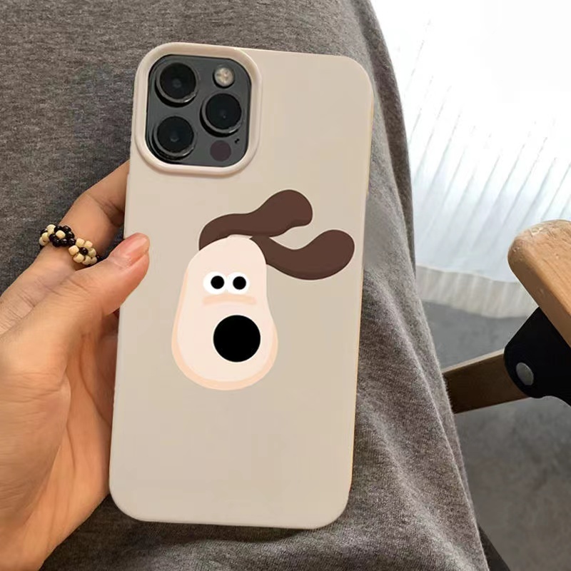 IPHONE Ins Pola Puppy Cocok Untuk Iphone14 14pro 14plus 13 13mini 13pro 13prm iPhone12 7Plus 8Plus Xr XS 13 12mini Pro Max Empat Sudut Casing Ponsel Tahan Guncangan