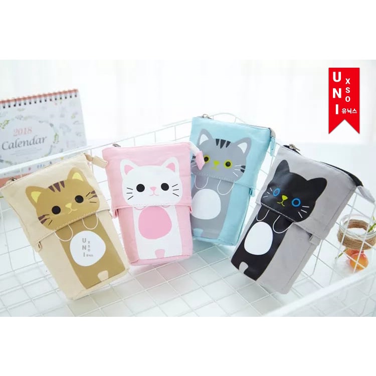

Terlaris ✨ -Unixso kotak pencil model tarik panjang pendek pencil case lucu imut- 2.2.23