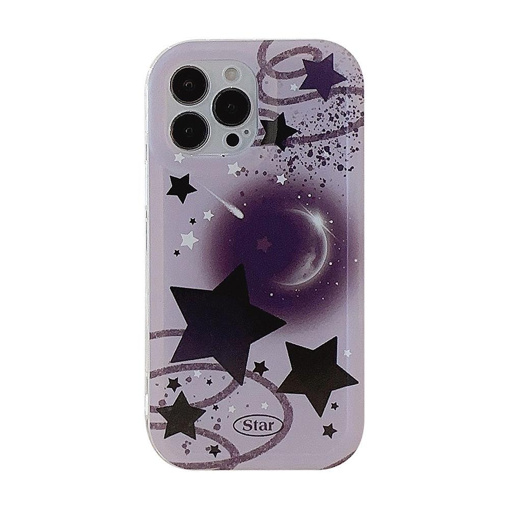 IPHONE Ins A Meteor on the Moon Silikon Case Untuk Iphone14 11 12 13 PRO MAX Casing Cover Pelindung AT0049