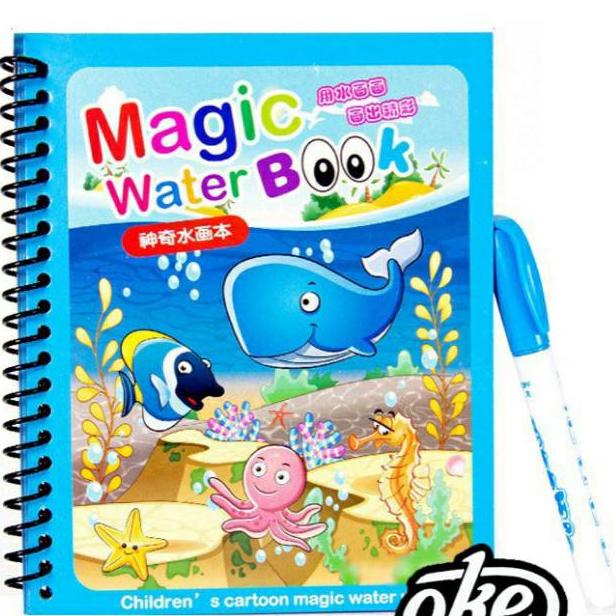 

Q80 D5 Magic Water Drawing Book | Buku Mewarnai Air Ajaib | Water Draw STOCK TERBATAS ☈