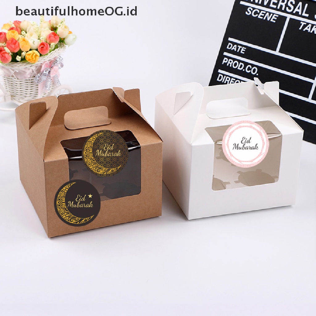 // Beautifulhomeog.id// 120pcs Sticker EID Mubarak Dekorasi Ramadan Kareem Favor Gift Stiker Segel Label **