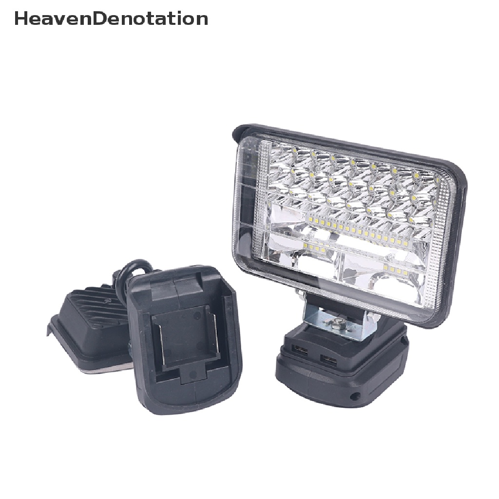 [HeavenDenotation] Senter LED 18V Outdoors Lampu Sorot Untuk Makita BL1430 BL1830 Lithium Bat HDV