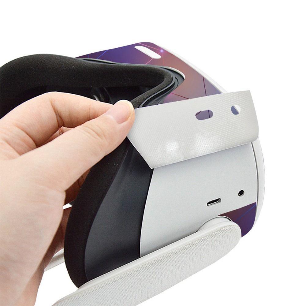 POPULAR Populer VR Headset Skin DIY Decal Wrapping Cover Controller Stiker Untuk Oculus Quest2