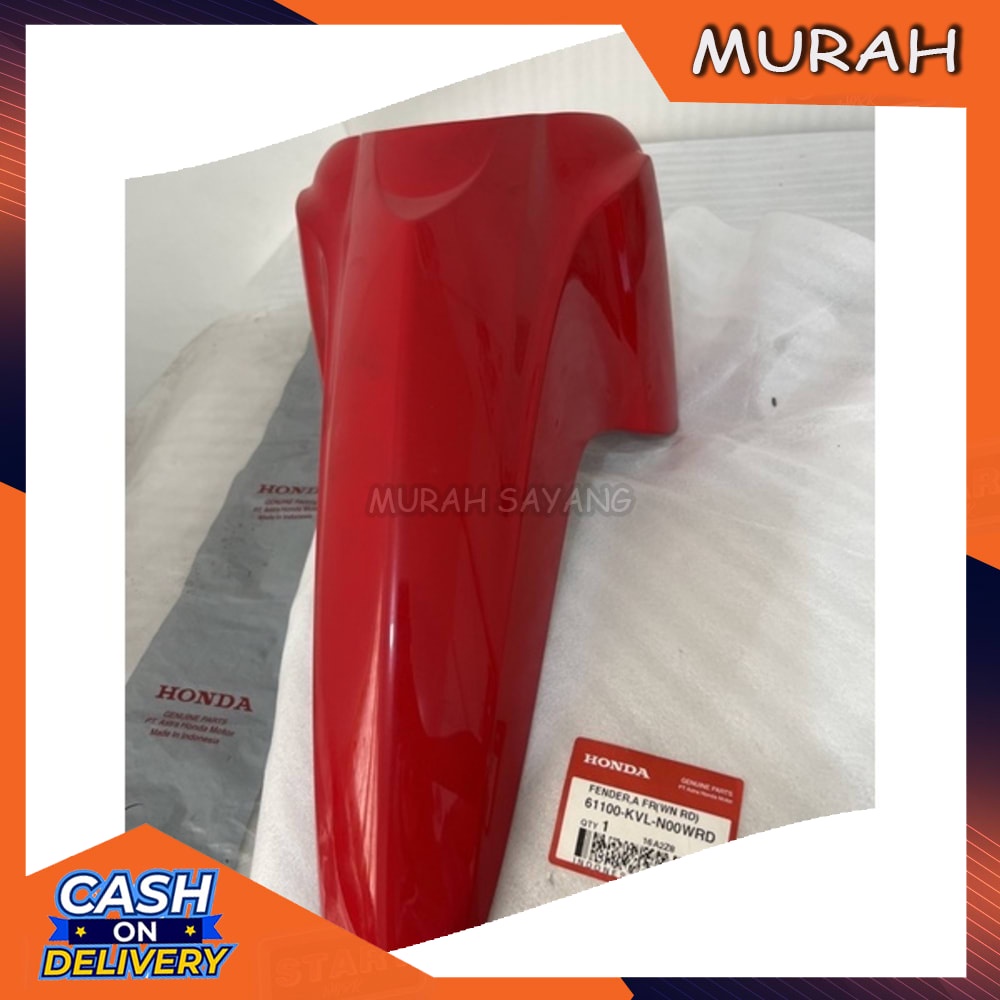 Spakbor Sepakbor depan HONDA Supra X 125 2007 batman Merah ORIGINAL 61100-KVL-N00WRD