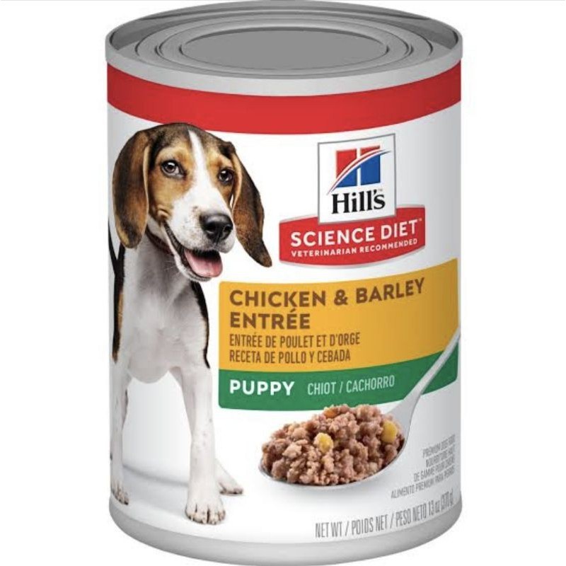 Makanan Kaleng Anjing Hills Science Diet Puppy Chicken &amp; Barley 370gr