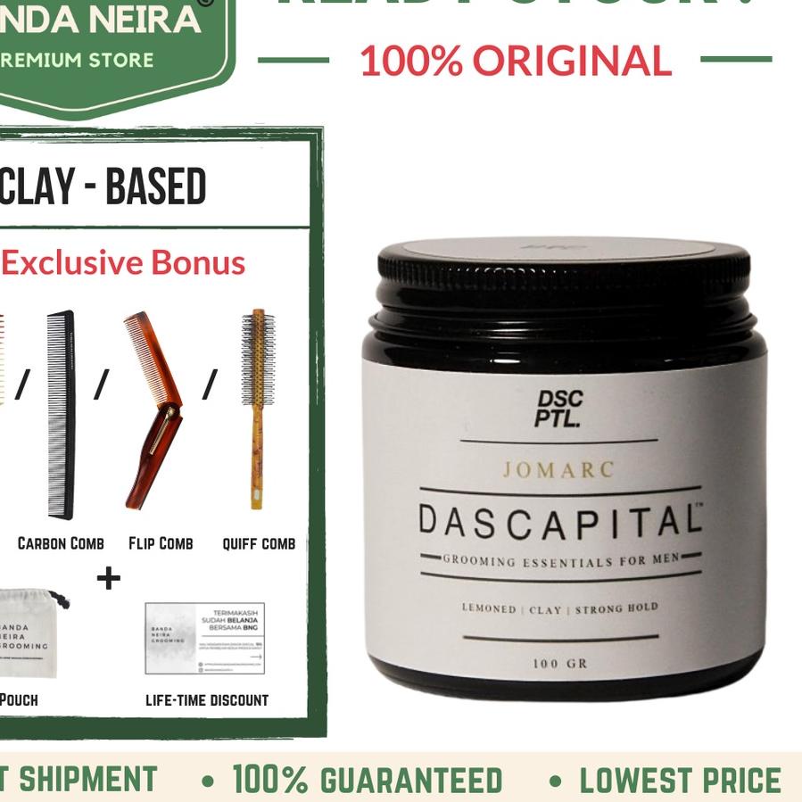 ▼ DASCAPITAL Jomarc Clay Pomade Original Lokal Murah ➤